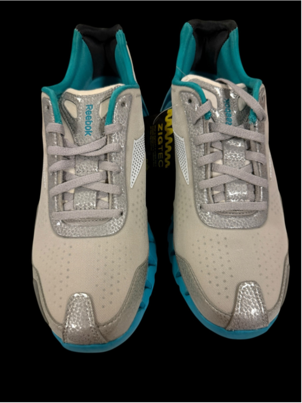 Women's Reebok ZigPulse II Sneakers Size 9.5 Grey and Blue